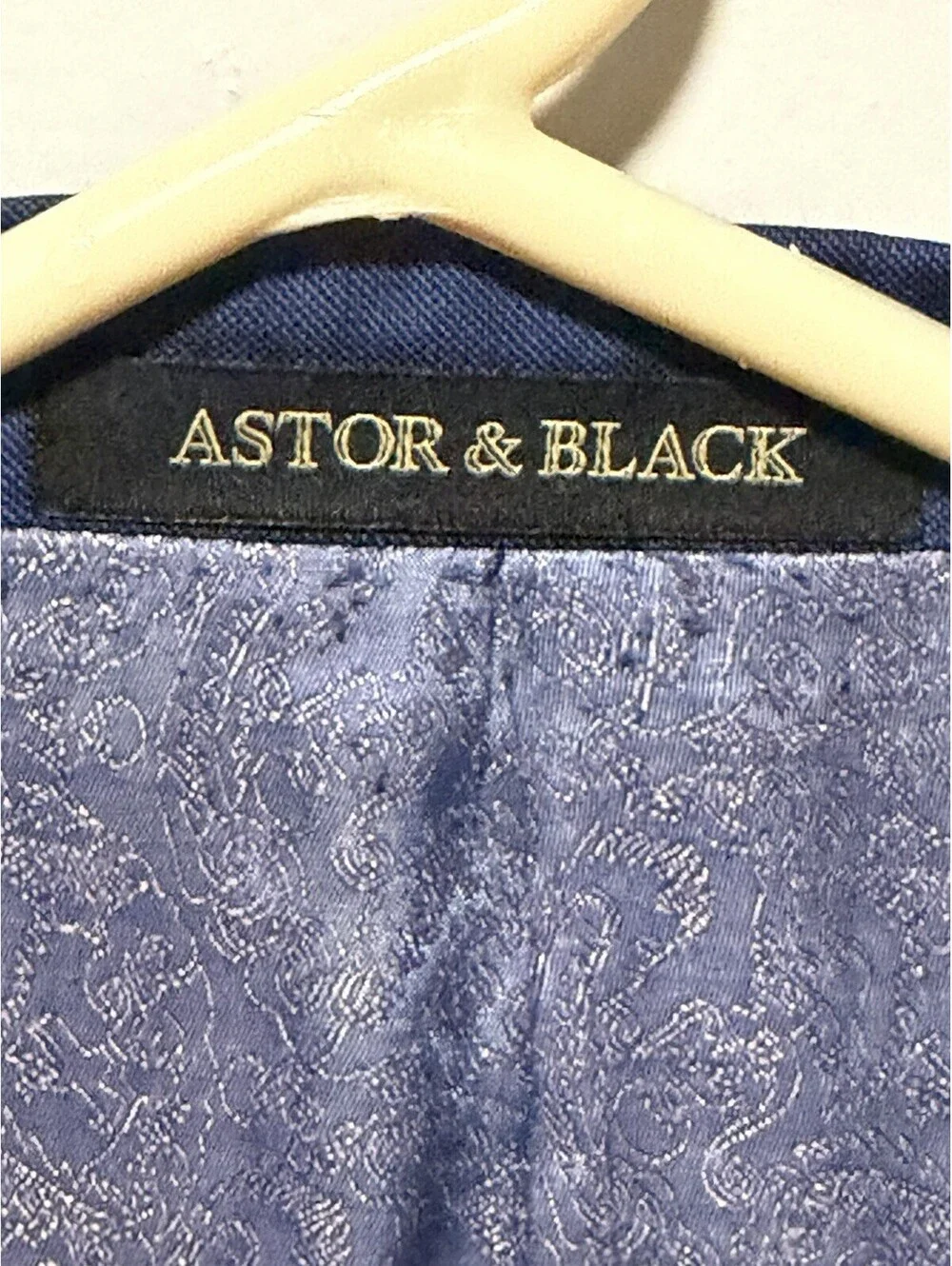 Lanifico Di Marzoni Custom Men Luxury Astor & Black Size 38R / 40S Made In Italy